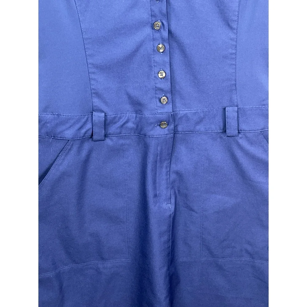 Nike Golf Tour Performance‎ Stretch Dri-Fit Blue Polo Dress Women's 8 Athleisure